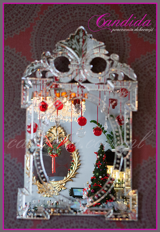 dekoracje świąteczne w restauracji Delicja Polska